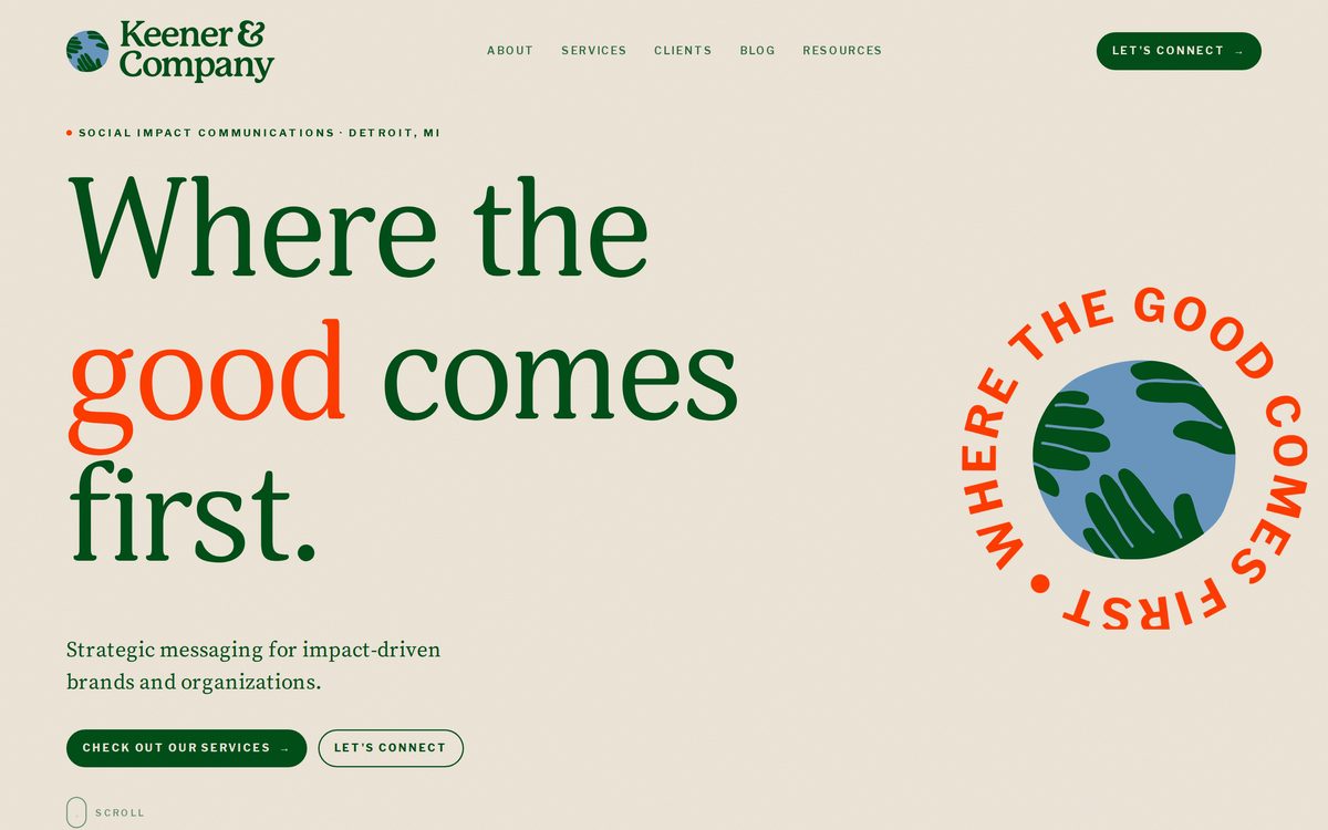 Keener & Company website designed and built by Topp Level Marketing